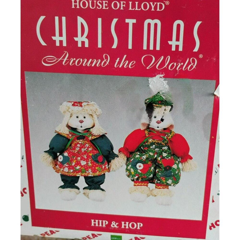 House Of Lloyd Christmas Around The World Hip & Hop Bunny Dolls 542064 1996 - Picture 2 of 4